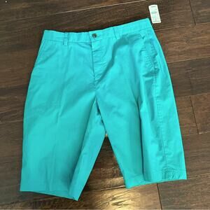 Brooks Brothers Boys Green NWT Golf Summer Vacation Cotton Shorts Size 20